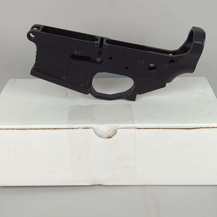 Mega Arms GTR-3H Receiver SN# MAB 9107, For AR-15, Billet Lower Receiver, With Bolt Catch Assembly Kit, In Original Box