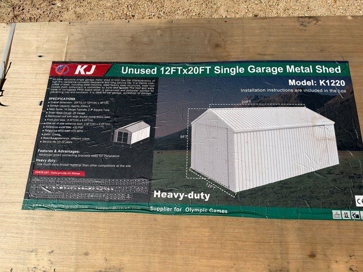 #5102-•-12ftx20ft-single-garage-metal-shed-image-5