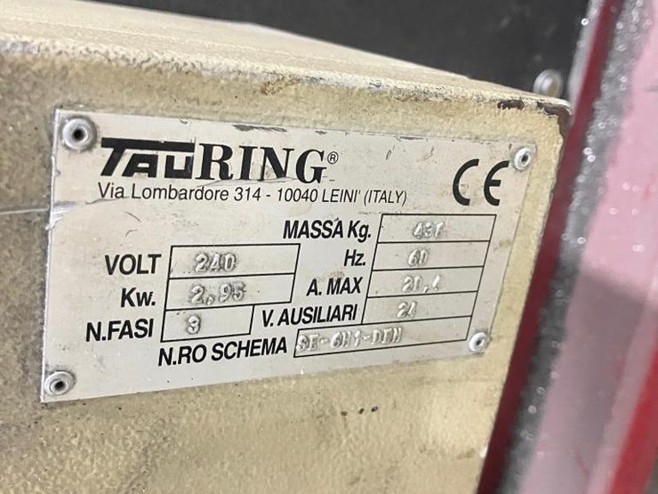 tauring-model-314-10040-horizontal-material-angle-bending-roller,-240v,-3-phase,-s/n-se-6h1-dem,-foo-image-6