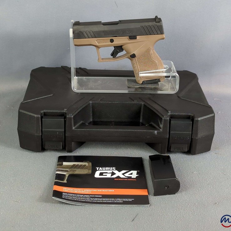 Taurus Armas/ Taurus GX4 9x19 Pistol SN# AGE240449, 2 Total Mags, Backstrap, Manual, In Original Hard Case