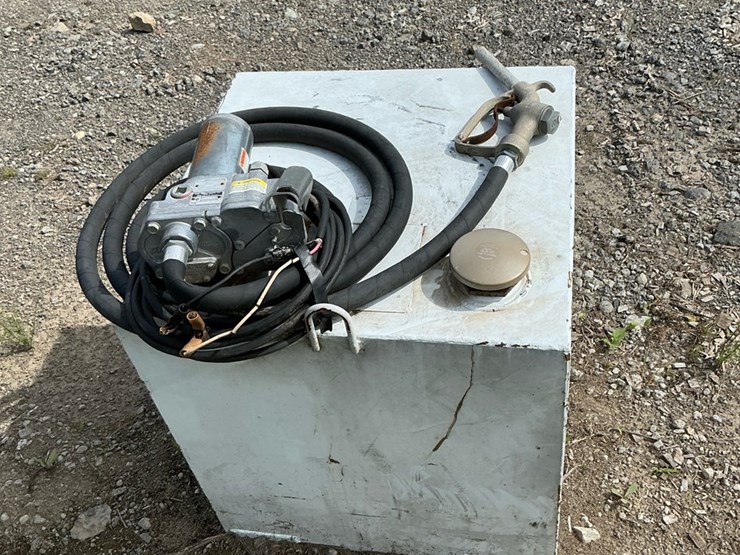 #185-•-steel-auxiliary-fuel-transfer-tank-with-gpi-150s-12v-electric-pump,-hose,-and-nozzle-image-4