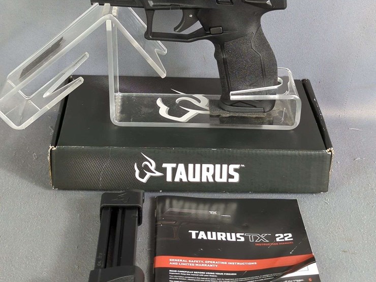 taurus-tx-.22-lr-pistol-sn#-1pt654991,-2-total-mags,-speed-loader,-manual,-in-original-box-image-1