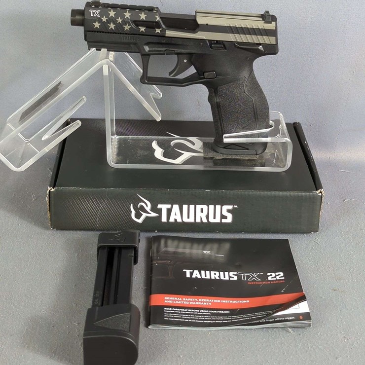 Taurus TX .22 LR Pistol SN# 1PT654991, 2 Total Mags, Speed Loader, Manual, In Original Box