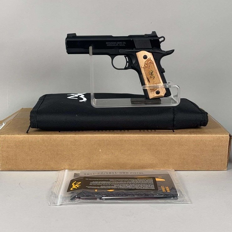 Browning Black Label 1911-22 .22 LR Pistol SN# 51EYV51451, Manual, With Soft Case, In Original Box