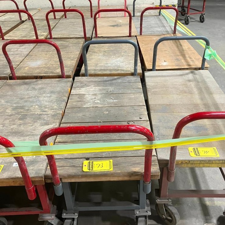 (4) HEAVY DUTY SHOP CARTS