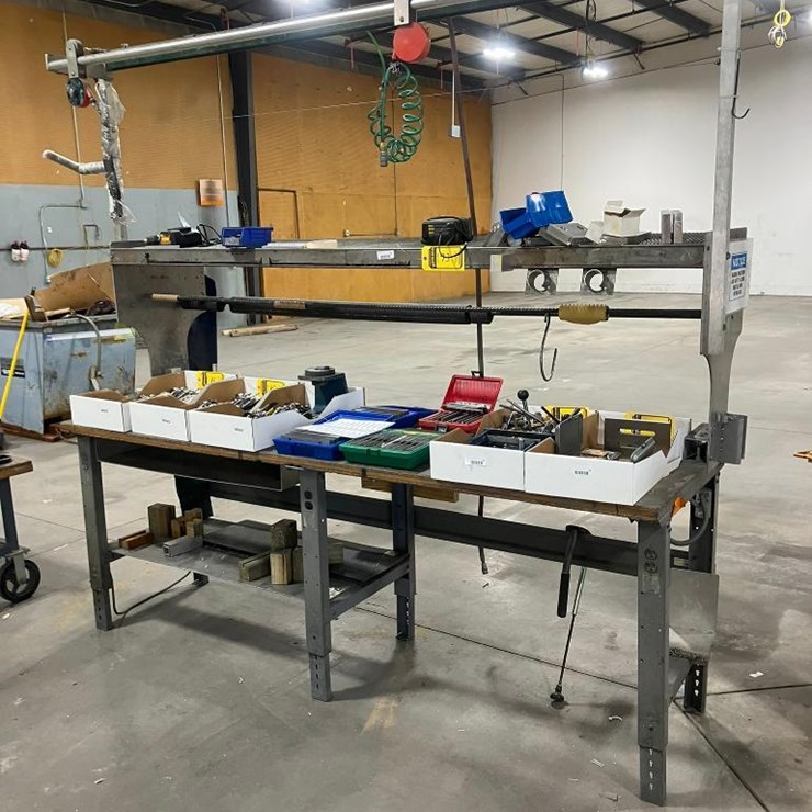 WOOD TOP WORKBENCH, 30" X 96"