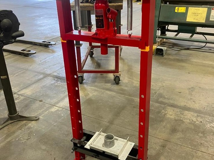 12-ton-h-frame-press,-adjustable-rail-between-18"-uprights-image-2