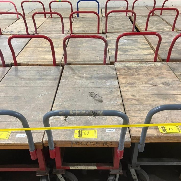 (4) HEAVY DUTY SHOP CARTS