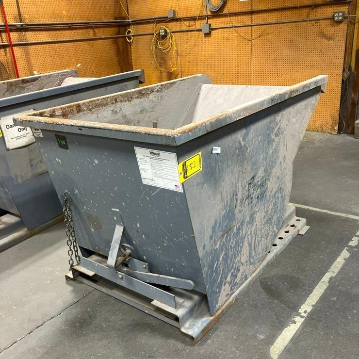 WRIGHT SELF-DUMPING HOPPER, MODEL 10055, 1-YARD CAPACITY