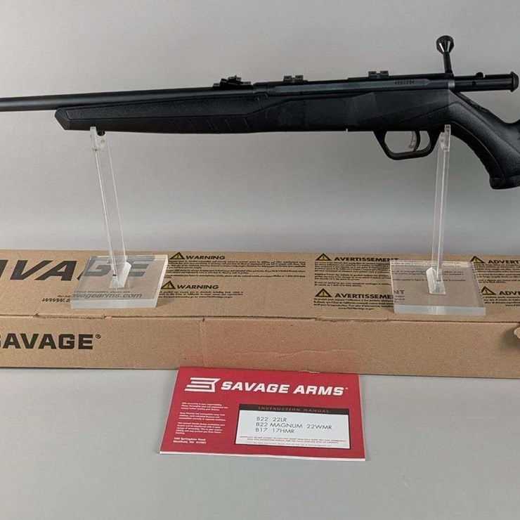 Savage Canada/ Savage Arms B22 Magnum .22 WMR Bolt Action Rifle SN# 4662984, Manual, In Original Box
