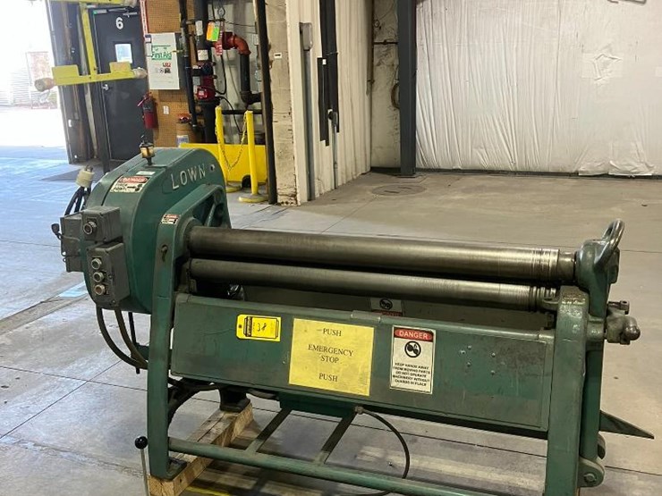 lown-model-b400-plate-bending-roll,-4'-x-10-gauge,-foot-pedal-control,-s/n-b4356-image-2