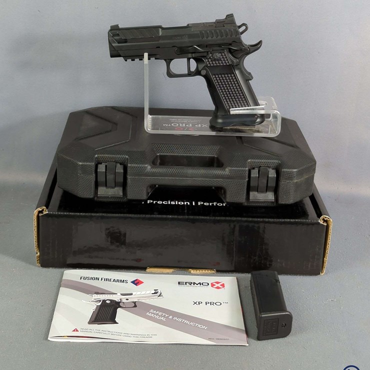 Fusion Firearms/ Ermo XP-Pro 9x19 Pistol SN# TK670-25E03283, 2 Total Mags, Cleaning Kit, With Hard Case, In Original Box