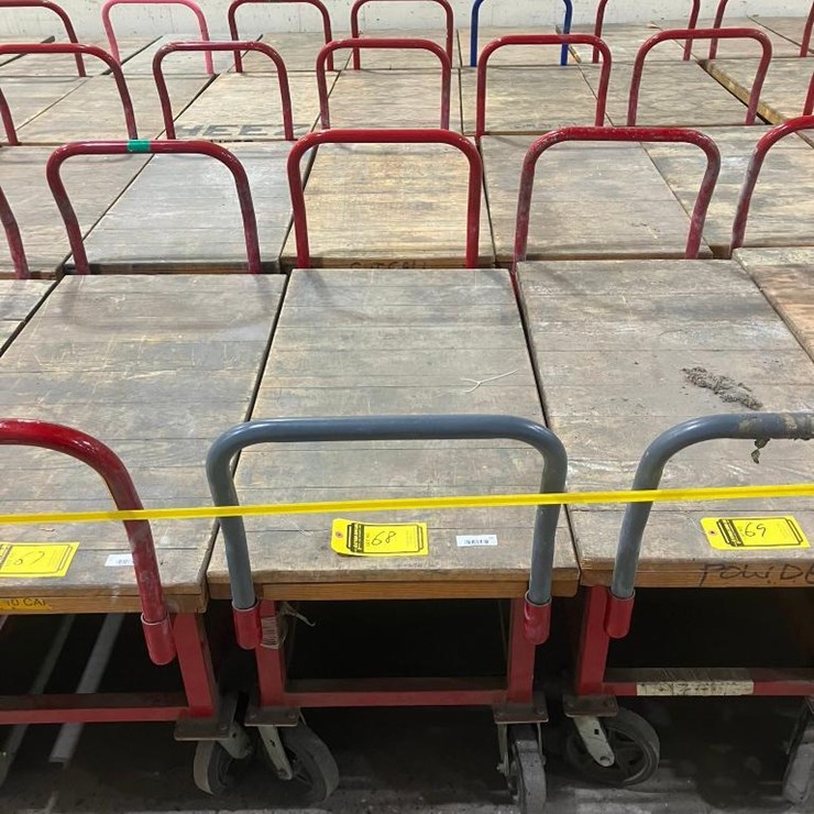 (4) HEAVY DUTY SHOP CARTS