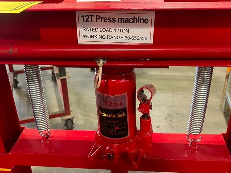 12-ton-h-frame-press,-adjustable-rail-between-18"-uprights-image-3