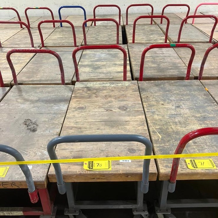 (4) HEAVY DUTY SHOP CARTS