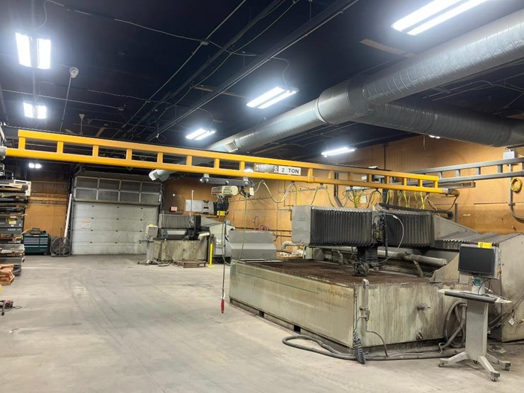 nikorail-2-ton-self-supporting-free-standing-crane-system,-34'x34'-frame,-7'-under-hook-height,-coff-image-2