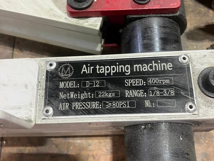 pneumatic-jack-knife-air-tapping-machine,-model-d-12r,-400-rpm,-80-psi,-1/8"-3/8",-w/-assorted-taps-image-3