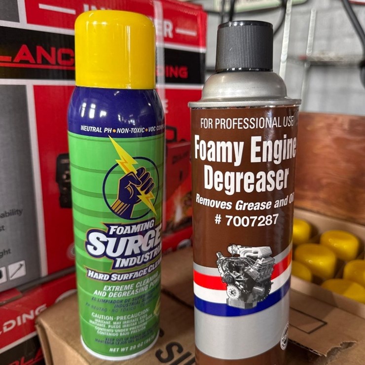 (1) New Cases of Foamy Engine Cleaner (15oz) and and (1) new case of Surge Foaming Industrial