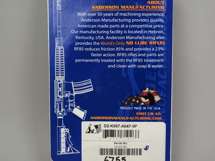 anderson-mfg-am-15-receiver-sn#-24103782,-open-trigger-lower-receiver-for-ar-15,-in-original-packaging-image-5
