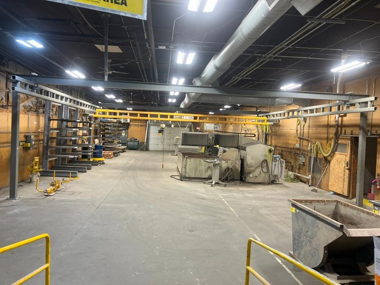 nikorail-2-ton-self-supporting-free-standing-crane-system,-34'x34'-frame,-7'-under-hook-height,-coff-image-1