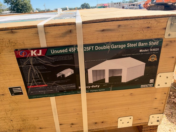 #5105-•-45ftx25ft-double-garage-steel-barn-shed-image-4