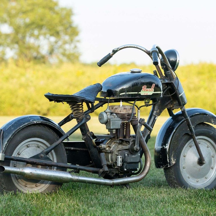 1949 POWELL P-81 Motorcycle Unrestored