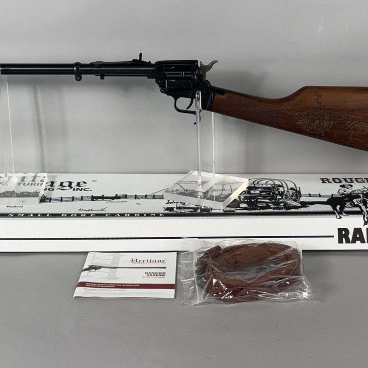 Heritage Mfg Rough Rider Rancher .22 LR 6-Shot Rifle SN# 1BH797767, Leather Sling, Manual, In Original Box