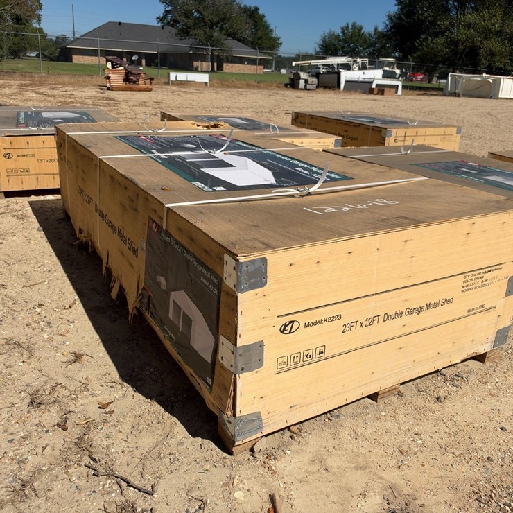 #5109 • 23ftx22ft Double Garage Metal shed