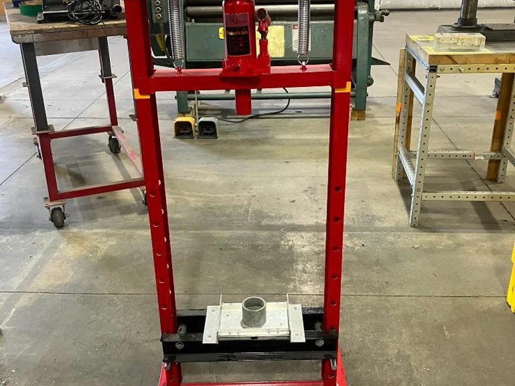 12-ton-h-frame-press,-adjustable-rail-between-18"-uprights-image-1