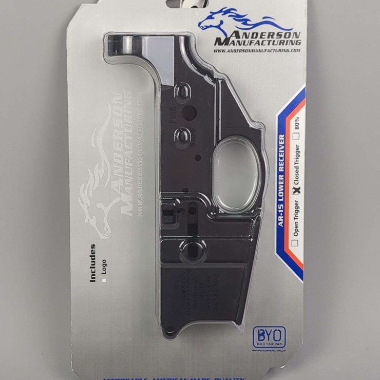 Anderson Mfg AM-15 Receiver SN# 24160303, Closed Trigger Lower Receiver For AR-15, In Original Packaging