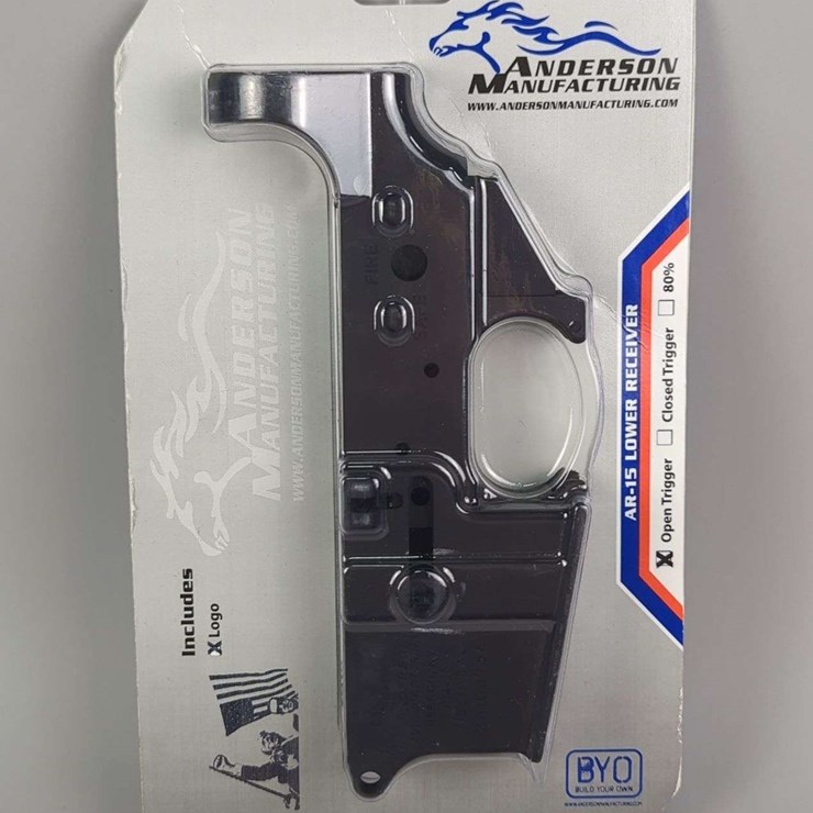 Anderson Mfg AM-15 Receiver SN# 24103764, Open Trigger Lower Receiver For AR-15, In Original Packaging