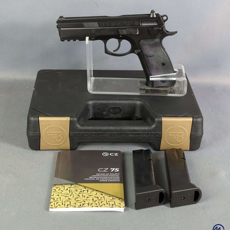 CZ/ CZ-USA 75 SP-01 Tactical 9x19 Pistol SN# J249501, 2 Total Mags, Manual, In Original Hard Case