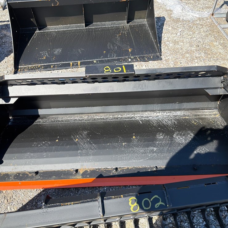 #801 • 72” Skid Steer Hydraulic Bucket