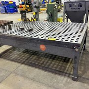 ACORN 60"X96" WELDING TABLE, 1-3/4"X1-3/4" FIXTURE INPUTS, W/ ASSORTED HOLD DOWNS