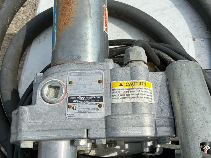 #185-•-steel-auxiliary-fuel-transfer-tank-with-gpi-150s-12v-electric-pump,-hose,-and-nozzle-image-5