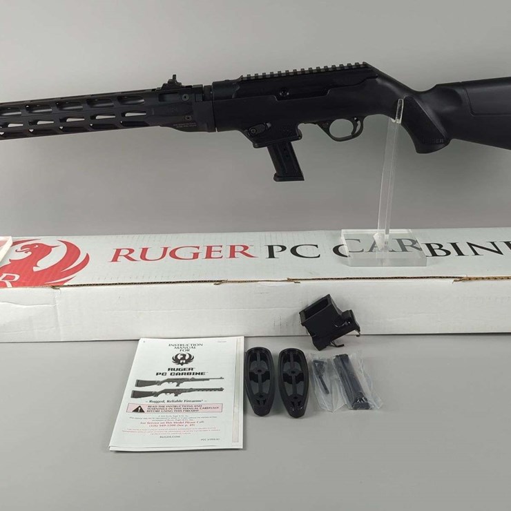 Ruger PC Carbine 9mm Luger Rifle SN# 914-83241, Butt Stock Extender, Manual, In Original Box