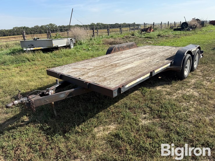 1991-assembled-16'-t/a-flatbed-trailer-image-1