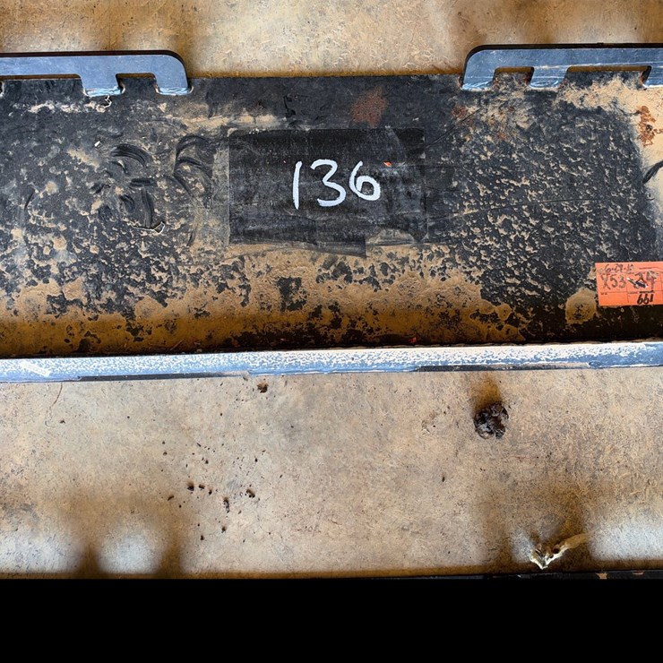 #136 • Steel Skid Steer Quick Attach Mount Plate