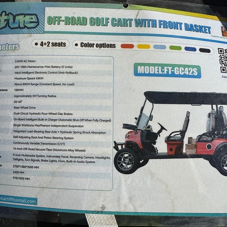 FT GC42S Electric Golf Cart