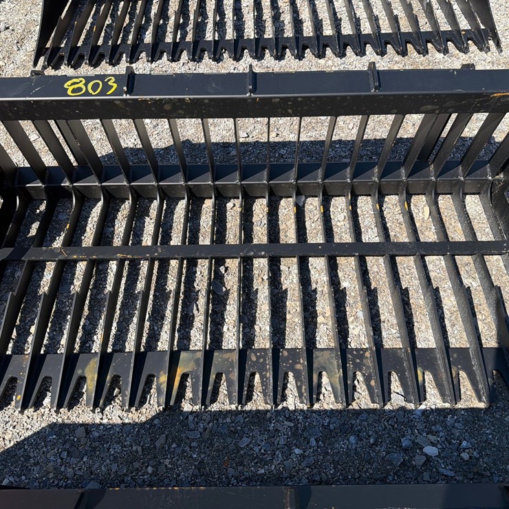 #803 • 63” Skid Steer Rock Bucket
