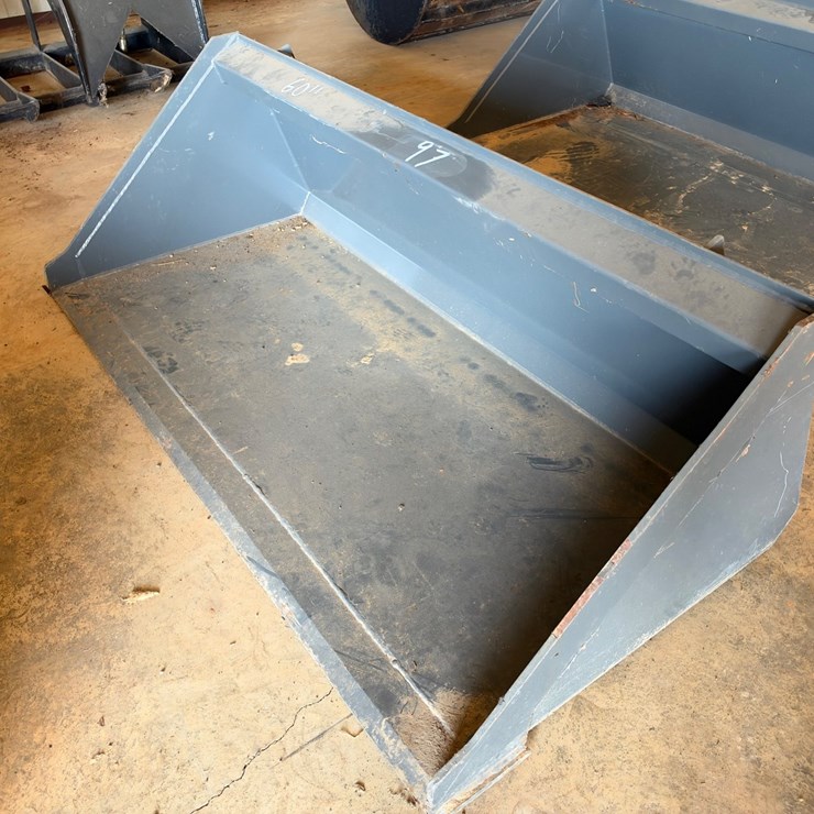 #97 • 60 Inch Skid Steer Loader Bucket Attachment