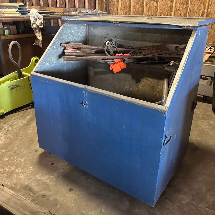 #183 • Blue Jobsite Storage Chest, Tools, Extension Cords, and More