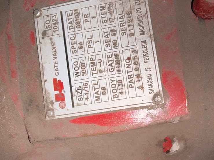 (unused)-(1)-5-1/8”-5m-manual-flanged--frac-vlv-&-(1)-4-1/16”-5m-hyd-gate-valve-image-5