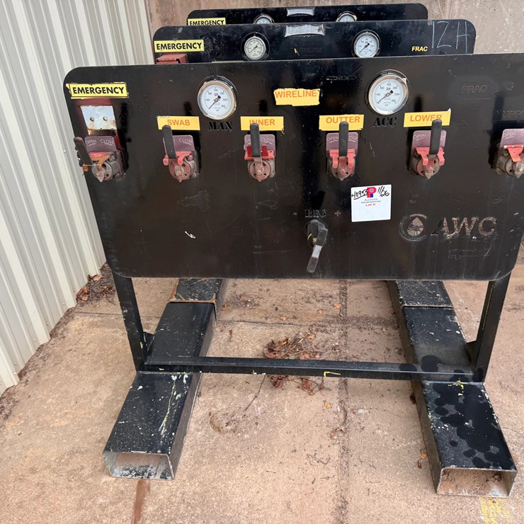 LOT W/ (3) REMOTE 5K WP ACCUMULATOR  WIRELINE FRAC VALVE CONSOLES