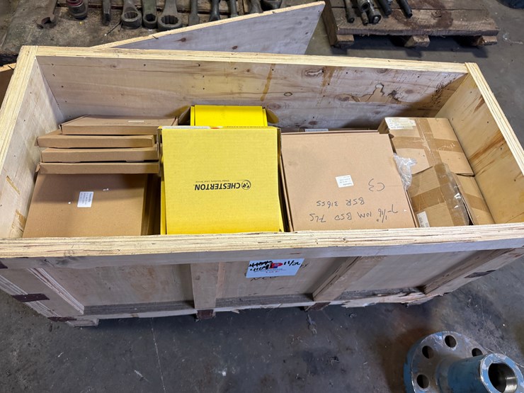 crate-w/-(30+)-new-sunnda-frac-valve-seats-&-related-parts-image-1
