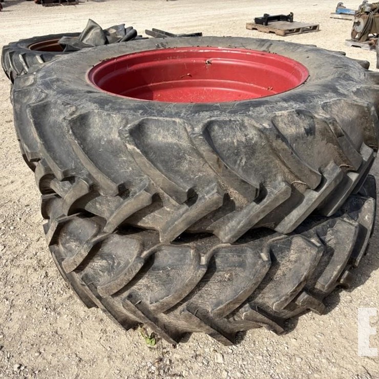 SET OF MITAS 18.4X42 RADIALS ON (10) BOLT RIMS