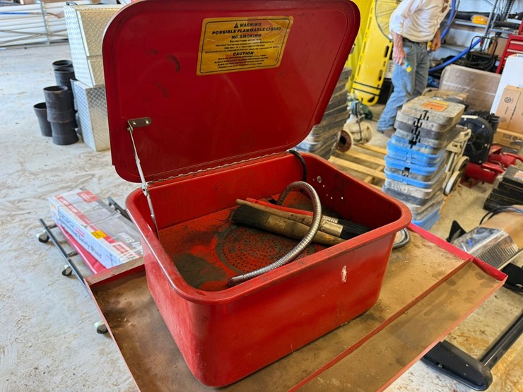 #54917-•-lot-of-parts-washer,-rolling-stand-&-hose-w/reel-inv#54917-image-9