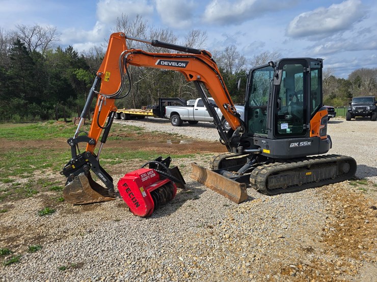 #23976-•-2024-dx-55r-excavator-and-mulching-head-image-4