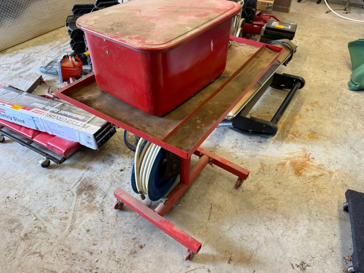 #54917-•-lot-of-parts-washer,-rolling-stand-&-hose-w/reel-inv#54917-image-2