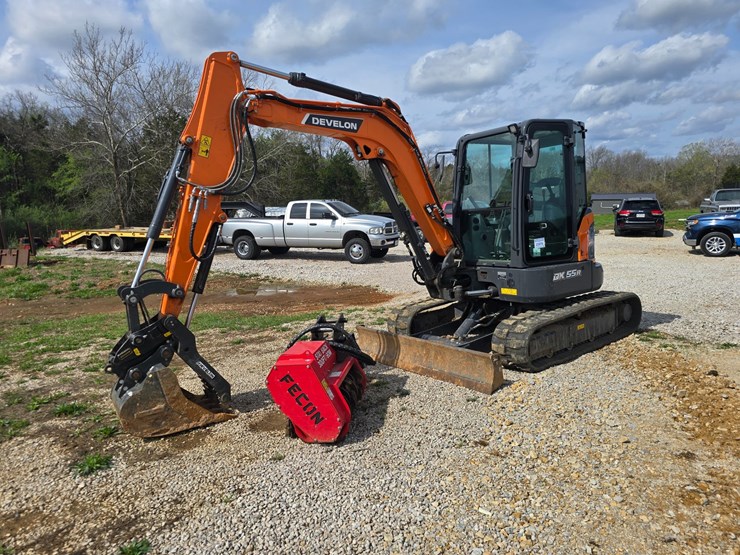 #23976-•-2024-dx-55r-excavator-and-mulching-head-image-3